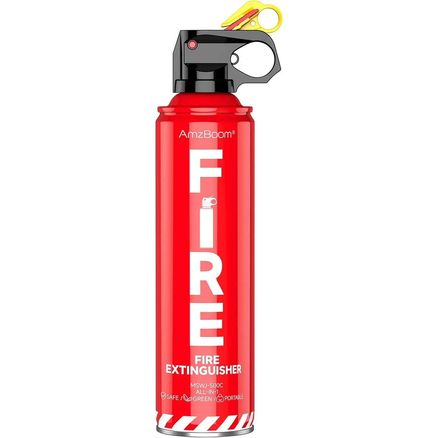 Fire Extinguisher for Home 1Pack, Kitchen, Car, and Grill,Compact Water-Based A, B, C, K Extinguisher with 6-Year Warranty and Easy Storage.