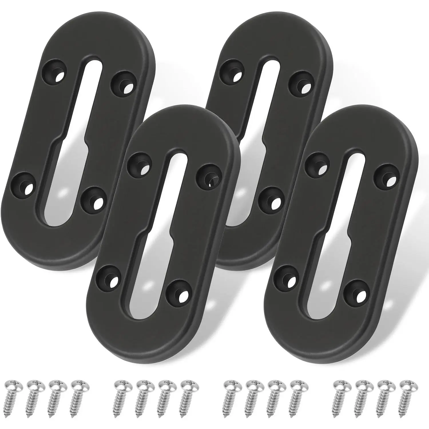 Kayak Track,Kayak Low Profile Track,4Inch Kayak Rail,Kayak Mount Gear Track | Kayak Track Accessories for Fishing Rod Holder,Kayak Rail Track for Paddle Holders,Fish Fider,Cup Holder,Anchor Cleats,4Pcs