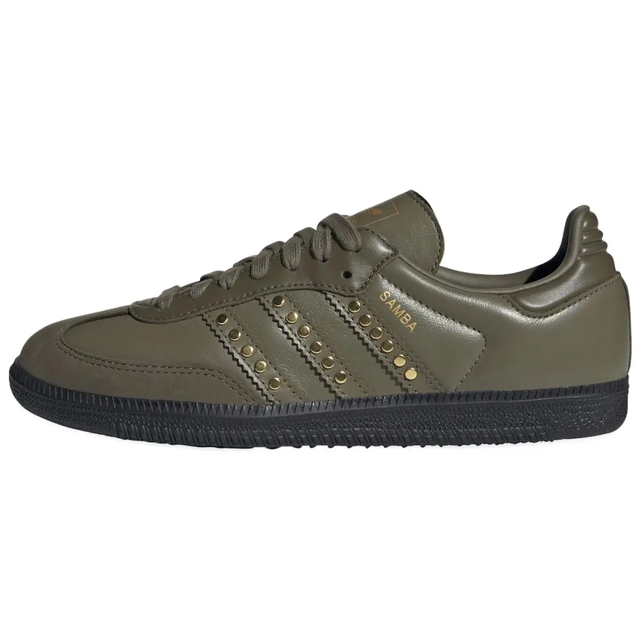 adidas Wmns Samba OG 'Studded Stripes - Dark Khaki Black' JR8870