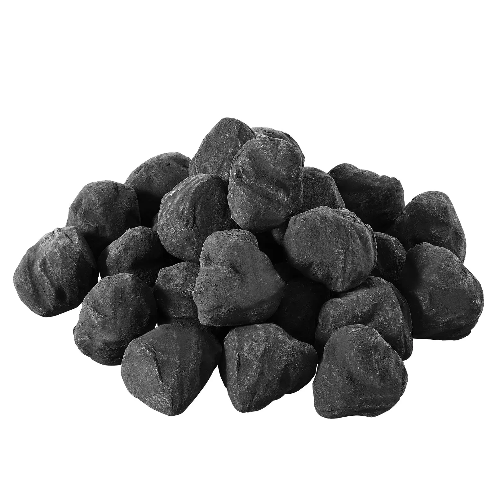 【DealsForYouDays】VEVOR Lava Rocks, 1.2-2.0 inch 25 Pcs Fire Stones Lava Rocks For Fire Pit, Reusable Fire Pit Stones Indoor and Outdoor Use, Decorative Firepit Rocks for Propane/Gas Fireplace, Stove, Courtyard, Camping