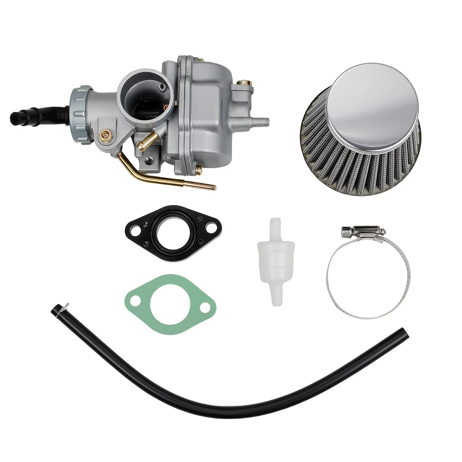 Pz20 Carburetor with Air Fuel Filter Kits for Kazuma, Baja 50cc-125cc, Taotao 110b, Nst Sunl, Honda Crf50f, Xr50r, 4 Stroke Atv Replacement Parts