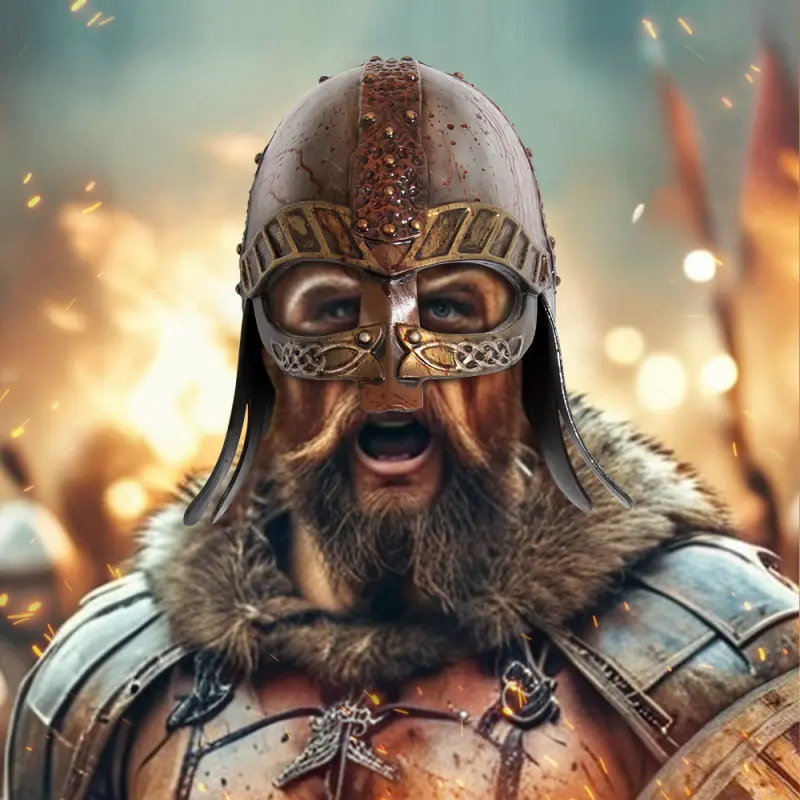 New cross-border medieval Renaissance vintage Viking helmet cosplay party performance costume prop