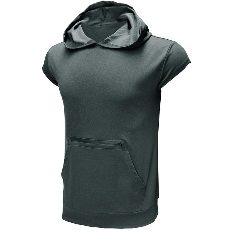 Men's Summer Sleeveless Hooded Vest Athletic, Fitness, & Outdoor Gilet |     American-Style Zip-Up Sweatshirt Vest