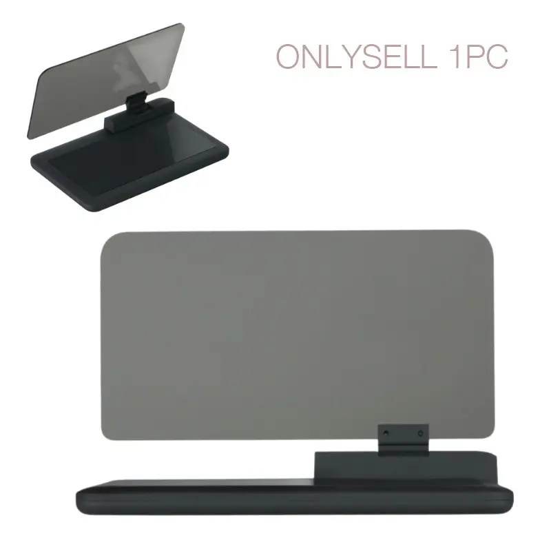 HUD Reflective Film for Cars with Phone Holder | Anti-Glare HD Clear Projection, GPS Navigation Display, Night Visible Head-Up Screen
