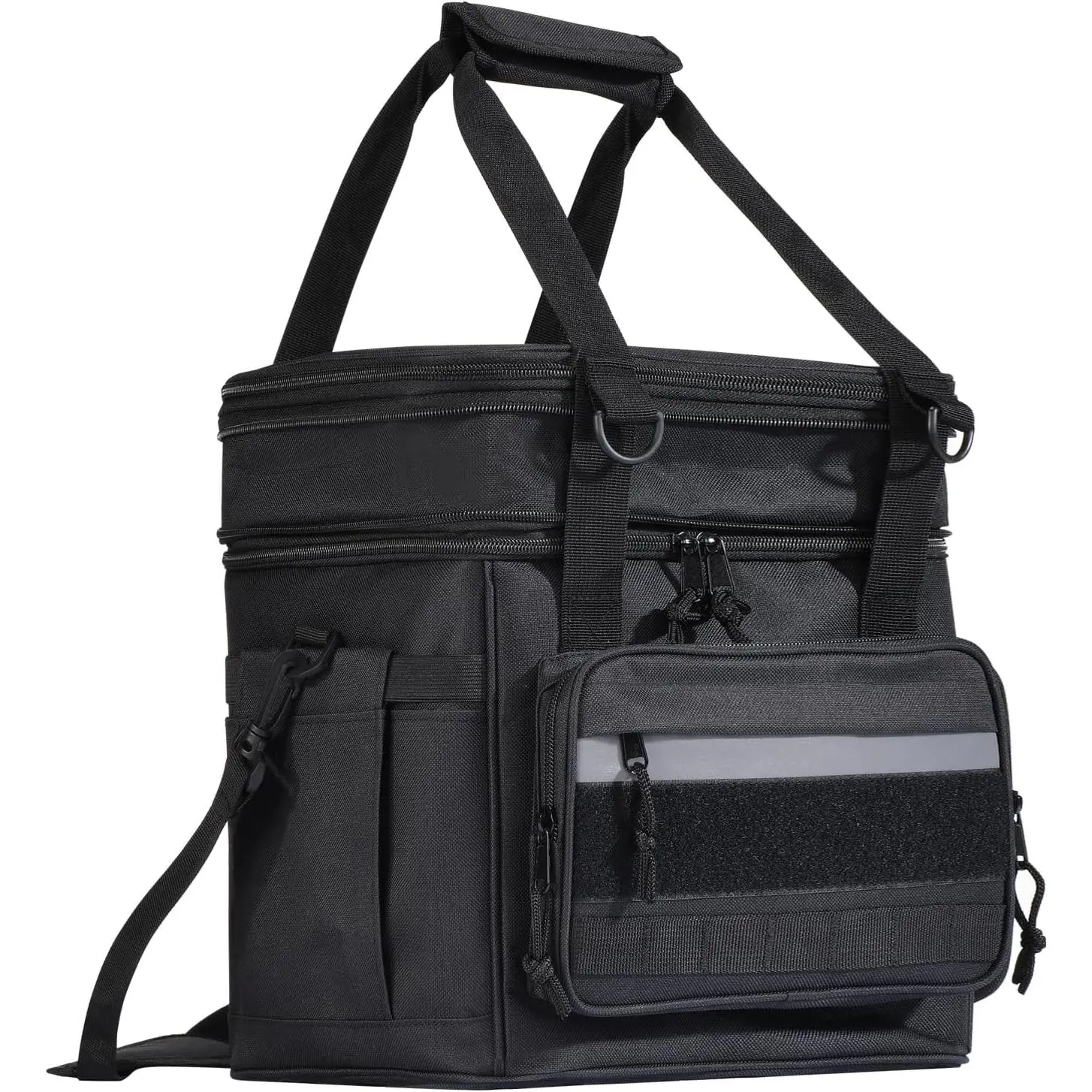 Tactical Insulated Lunch Box for Men - Large, Expandable and Leakproof Multi-Compartment Cooler with MOLLE System for Meal Prep, Camping & Hiking, Cooler Bag, Adult, Outdoor Work, Sports