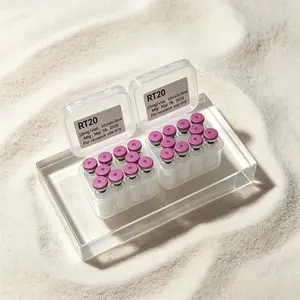 RT20 Peptide Freeze-Dried Powder Set - 1 Box (10 Vials), FDA Registered, Gentle Skincare with Dropper for Morning Routine, Beauty Routine, Self Care