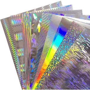 18pcs Assorted Reflective Silver Fishing Lure Stickers Adhesive Laser Waterproof Fish Scale Film for Fishing Lure