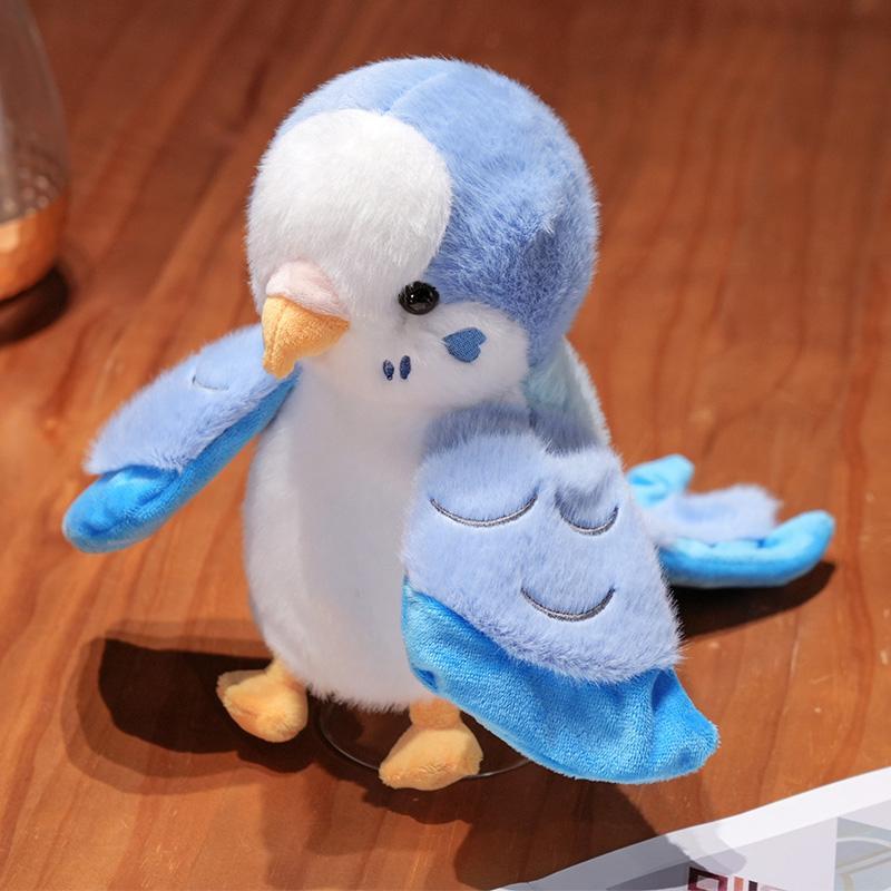 Bird Soft Stuffed Toys Doll Parrot Cosplay Plush Doll Educational Baby Toy Kawaii Cockatiel/Budgerigar/Monk Parakeet Hand Puppet