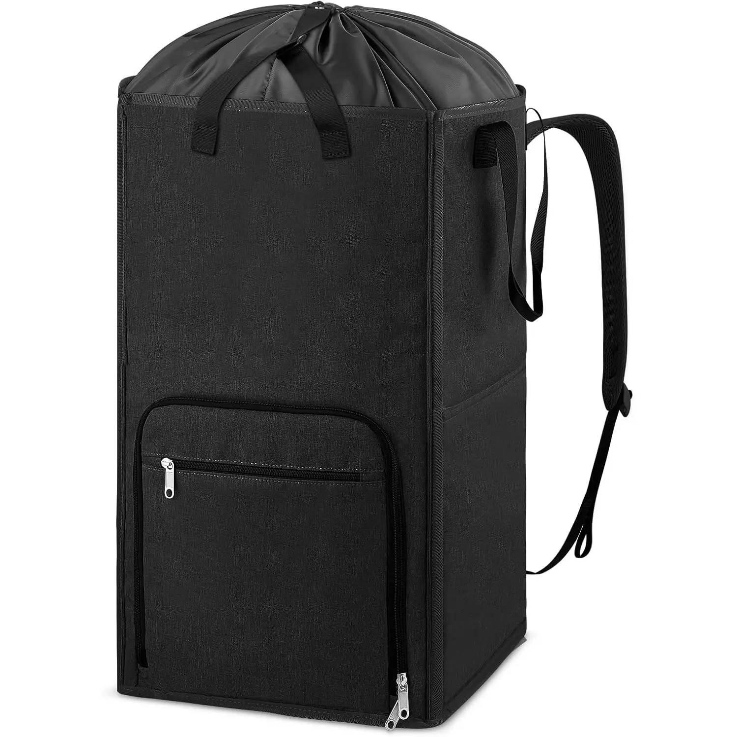 Laundry Backpack Bag,   2 in 1 Laundry Hamper Basket for College Students Dorm Essentials, Adjustable  Straps, Freestanding Laundry Bag