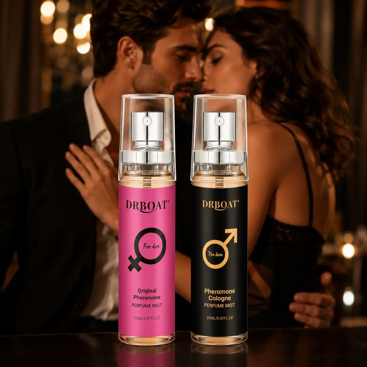 Original Pheromone Spray Duo - 2*20ml Perfume Spray for Women, Scent Notes Consistent with Terr&J'ador, Woody & Floral Scent Fragrance Mist Duo for Masks Body Odor, Daily Use, Dating, Dating.