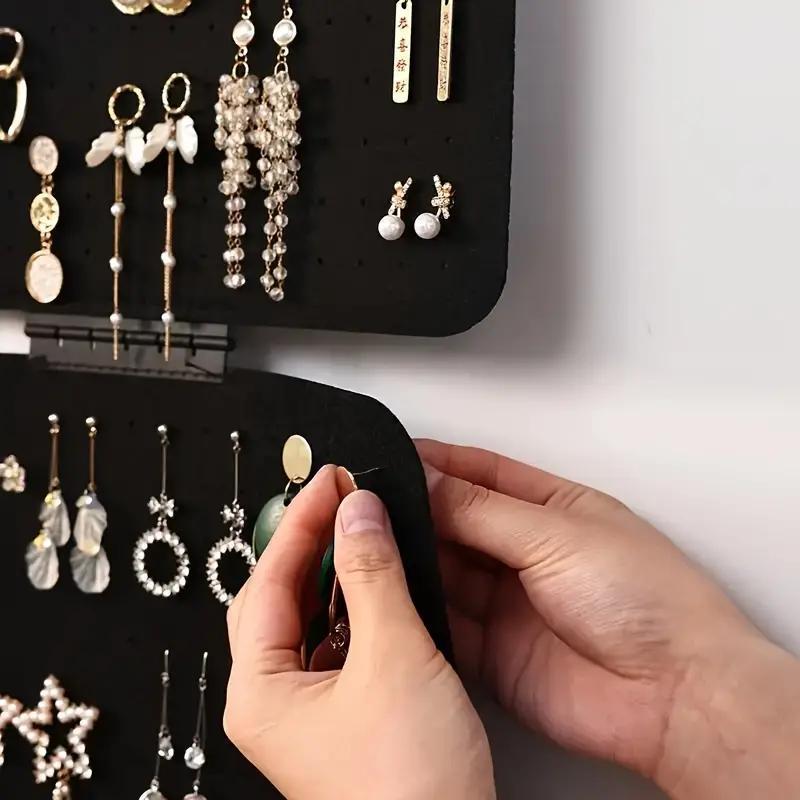 Jewelry Storage Rack, Multilayer Storage, 1 Count 5 Layer Felt Jewelry Display Stand, Large Capacity Foldable Display Stand for Earrings, Pendants, Necklaces & Bracelets