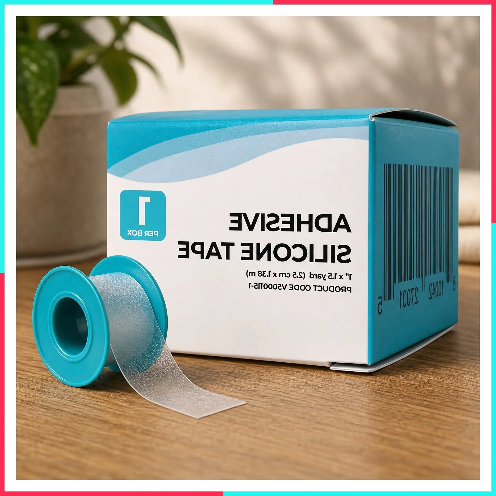 Silicone Adhesive Medical Tape & Scar Sheet, 1 Inch x 1.5 Feet (1 Pack)