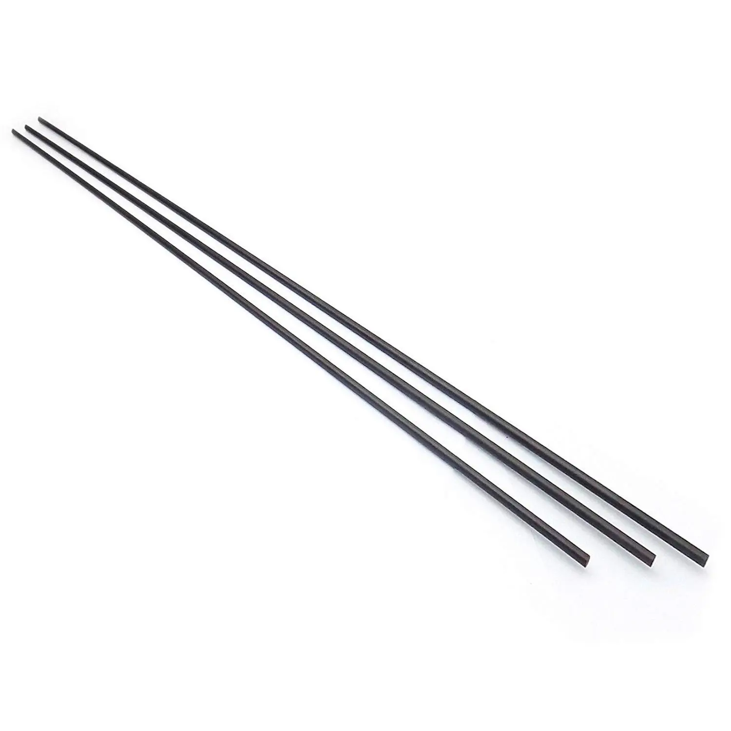 10PCS 2mm 400mm Matte Carbon Fiber Rod for RC Airplane DIY Craft 3D Printer