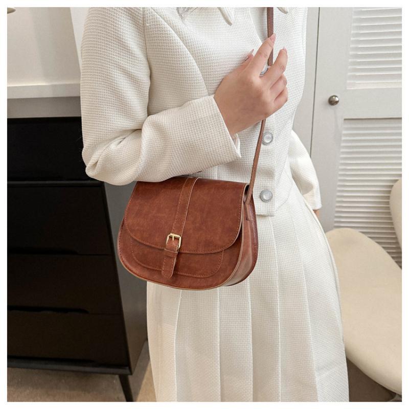 Today's Popular Bags, Simple Crossbody Bag, Casual Shoulder Underarm Saddle Bag