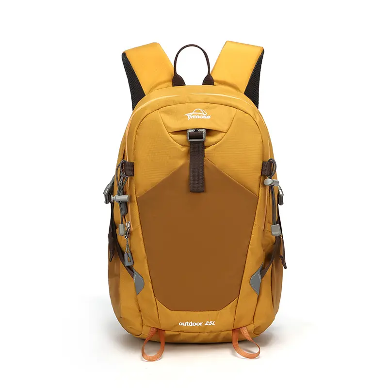 Unisex 25L Tactical Waterproof Backpack for Travel - 210D Tear-Resistant Nylon Durable Outdoor Rucksack, Lightweight Foldable Multi-Compartment Daypack, Breathable Shoulder & Back Panel for Hiking Camping