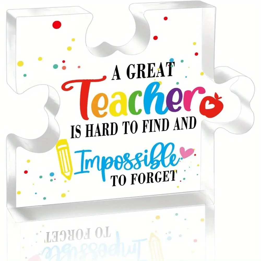 Daycare Teacher Appreciation Gifts, Acrylic Desk Decor, Acrylic Plaque, Seasonal Decoration, Collectible Figurines, Thank You Gift for Teachers