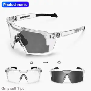 Photochromic Sports Glasses,Lightweight UV400 Cycling Eyewear with Anti-Slip Nose Pads,Outdoor Sunglasses for Running,Hiking,Fishing and Riding, Protective Eyewear