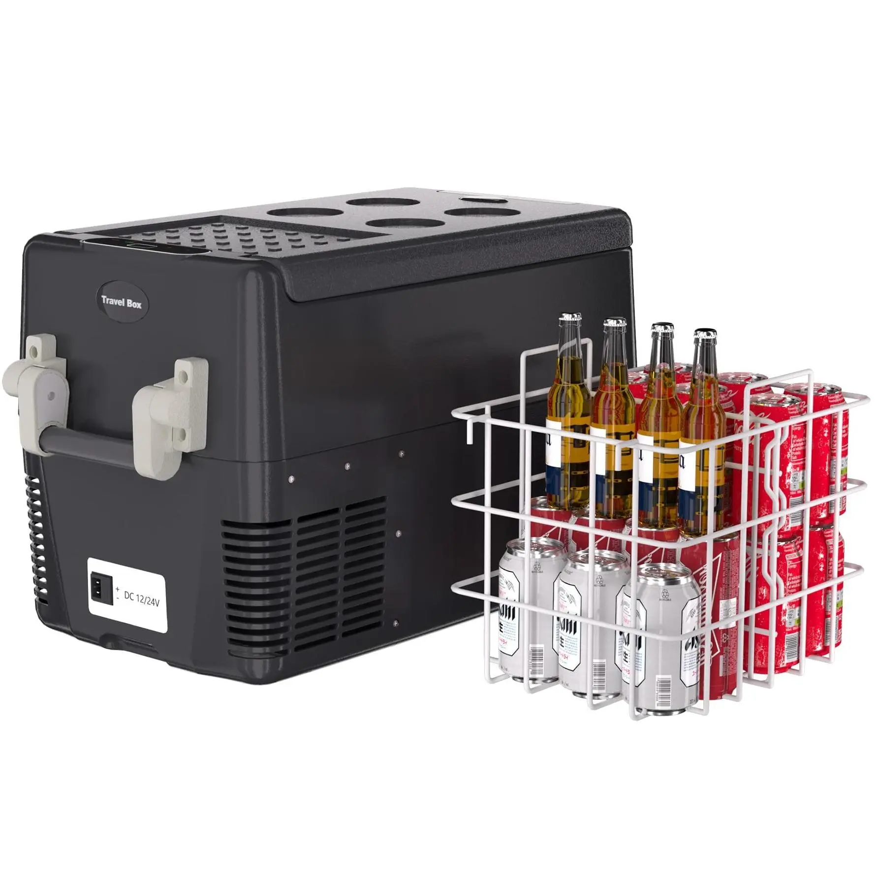 Garvee Portable Car Refrigerator Freezer - 32QT to 53QT Capacity, 12V/24V DC & AC Dual Power, -4℉ to 50℉ Adjust Temp Mini Fridge, Fast Cooling for Trucks/RVs/SUVs, Camping & Outdoor Travel