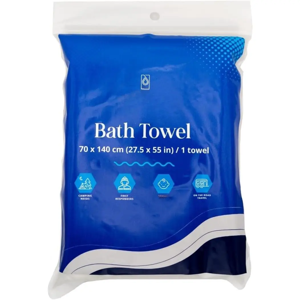 Disposable Bath Towels 3 Pack - Soft Absorbent  Towels for Travel, Gym,  & Guest Use - Quick-Dry Disposable Shower Towels - Lightweight, Portable Travel Towels