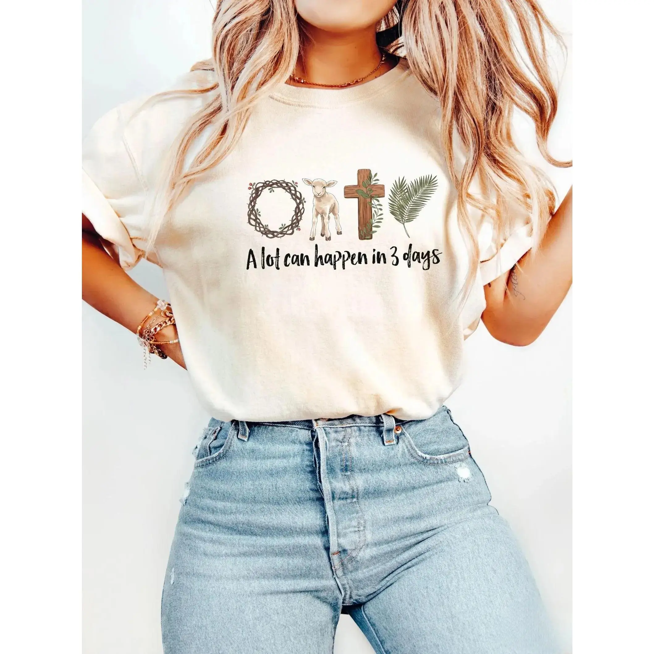 A Lot Can Happen in 3 Days Shirt, Easter Jesus Shirt, Good Friday Easter Shirt, He is Risen, Religious Easter Shirt, Faith