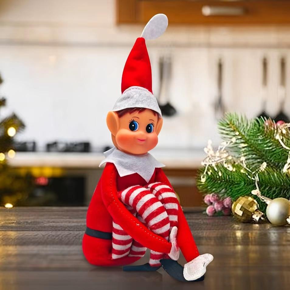 2026 New Holiday Plush Doll Christmas Elf Costume Toy, Unique Christmas Ornament, Holiday Decoration, Perfect Gift for Children and Adults.