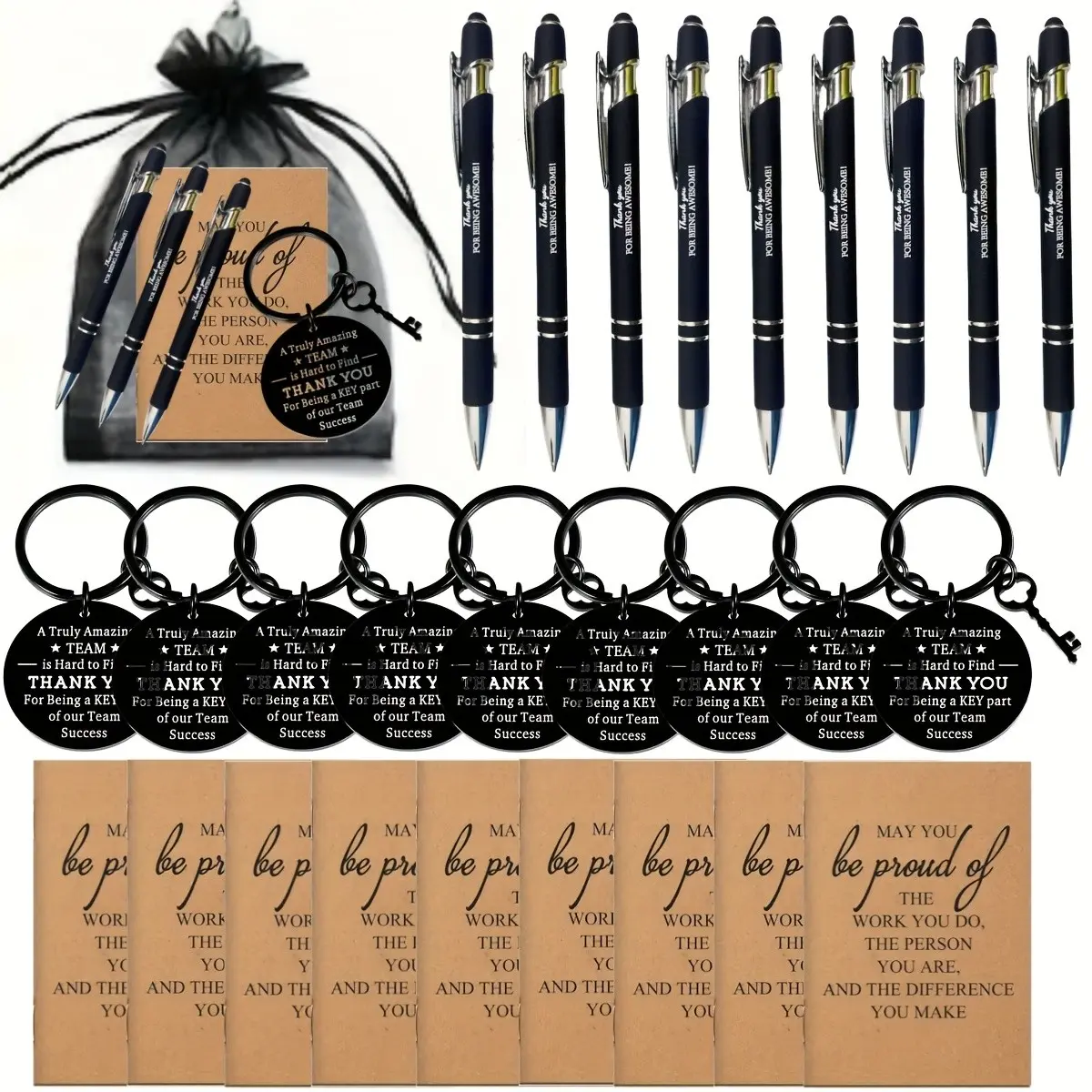 36pcs Thank You Gift Set for Employees, Nurses & Teachers, Bulk Appreciation Gifts, Ideal for Team Building & Retirement Celebrations, Party Gifts