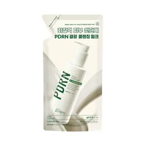 MAKE P:REM PDRN Pore Clay Cleansing Milk, Hydrating Gentle Face Wash for Sensitive Skin, Korean Face Wash, Milky Cleanser, 6.76 fl.oz. (100ml)