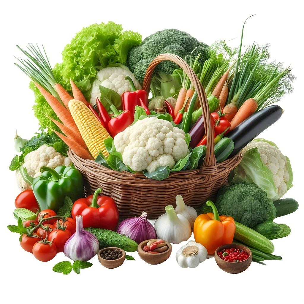 Self-Adhesive Removable Vegetable Fruit Wall Decal, Kitchen Living Room Decoration, Easy Peel & Stick Vinyl Art, Home Decor Sticker