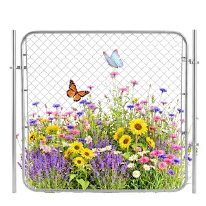 Adjustable Chain Link Fence Gate with Posts, Heavy Duty Adjustable Chain Link Fence Gate Kit – Galvanized Steel with Posts & Frame – Outdoor Decorative Backyard, Garden, Pet Enclosure – Silver – 72 x 70/48 Inches