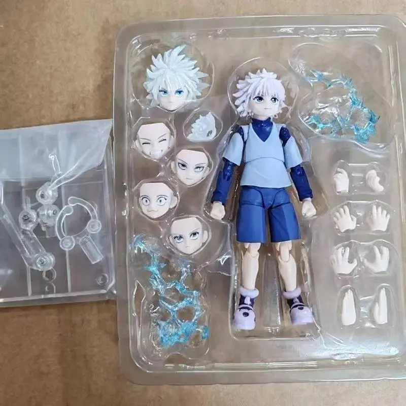 2026 hot itemShf Hunter X Hunter Anime Killua Zoldyck Gon Freecss High Quality Movable Figures With Replaceable Faces Hands Toy Gift For Fans Popular toys