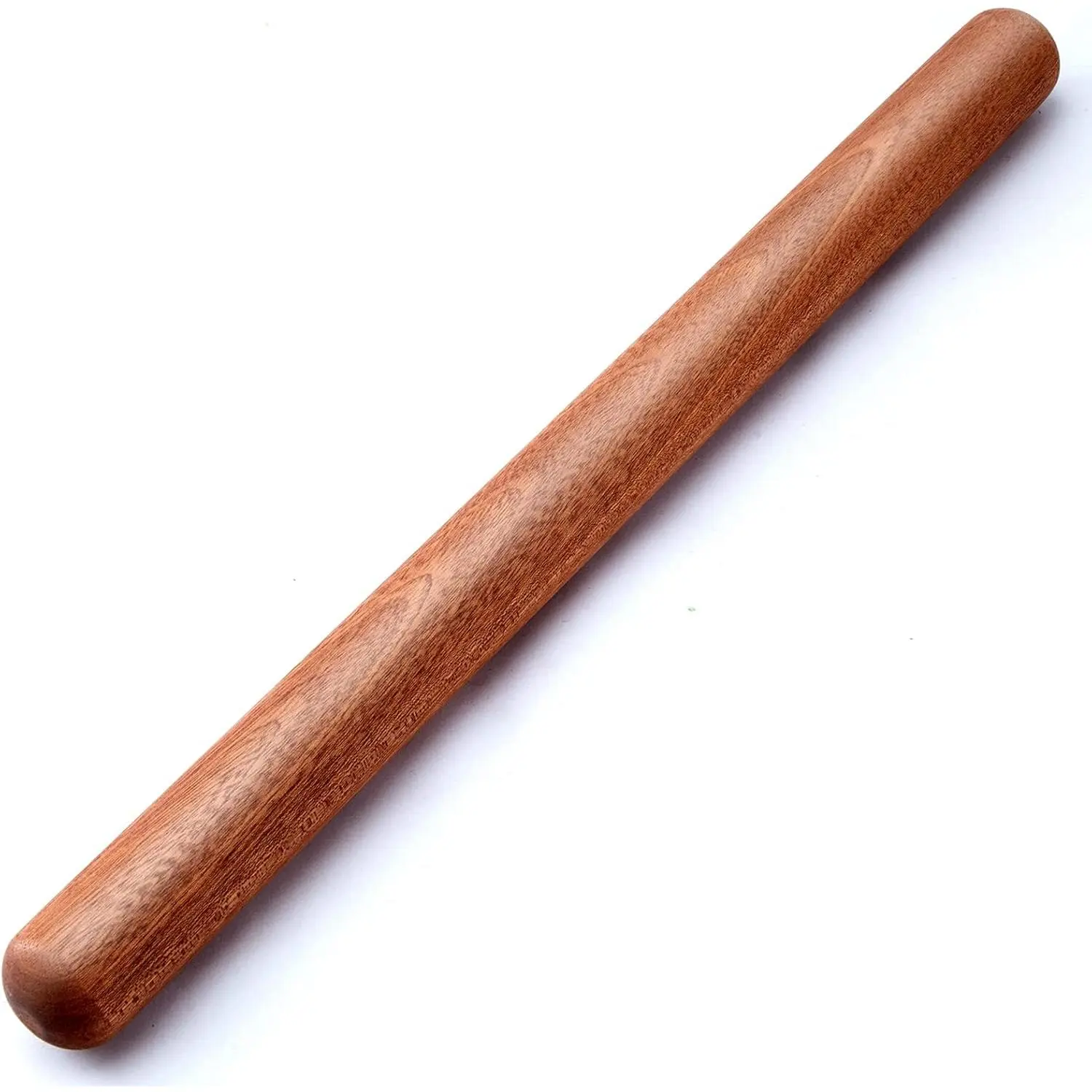 French Rolling Pin, 17.7 Inches Wood Rolling Pin for Baking Extra Long Thickened, Classic Wooden Dough Roller for Fondant Pizza Pie Crust Cookie Pastry, Essential Kitchen Utensil, Brown