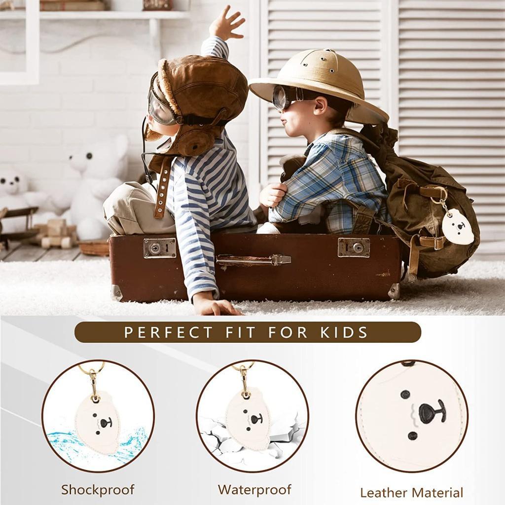 Airtag Leather Keychain Holder with Hand Straps, Airtag  Hand Straps Case Anti-Scratch Key Chain for Air Tags, Accessories