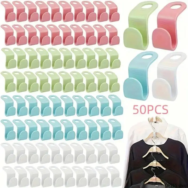Foldable Light Plastic Garment Hanging Hook Smooth Anti Scratch Surface Stackable Compact Layout Space Saving Portable Build For Bedroom Living Room Office Daily Coat Hat Multi Scene Storage Organizer, Hangers, Lightweight, Wardrobe