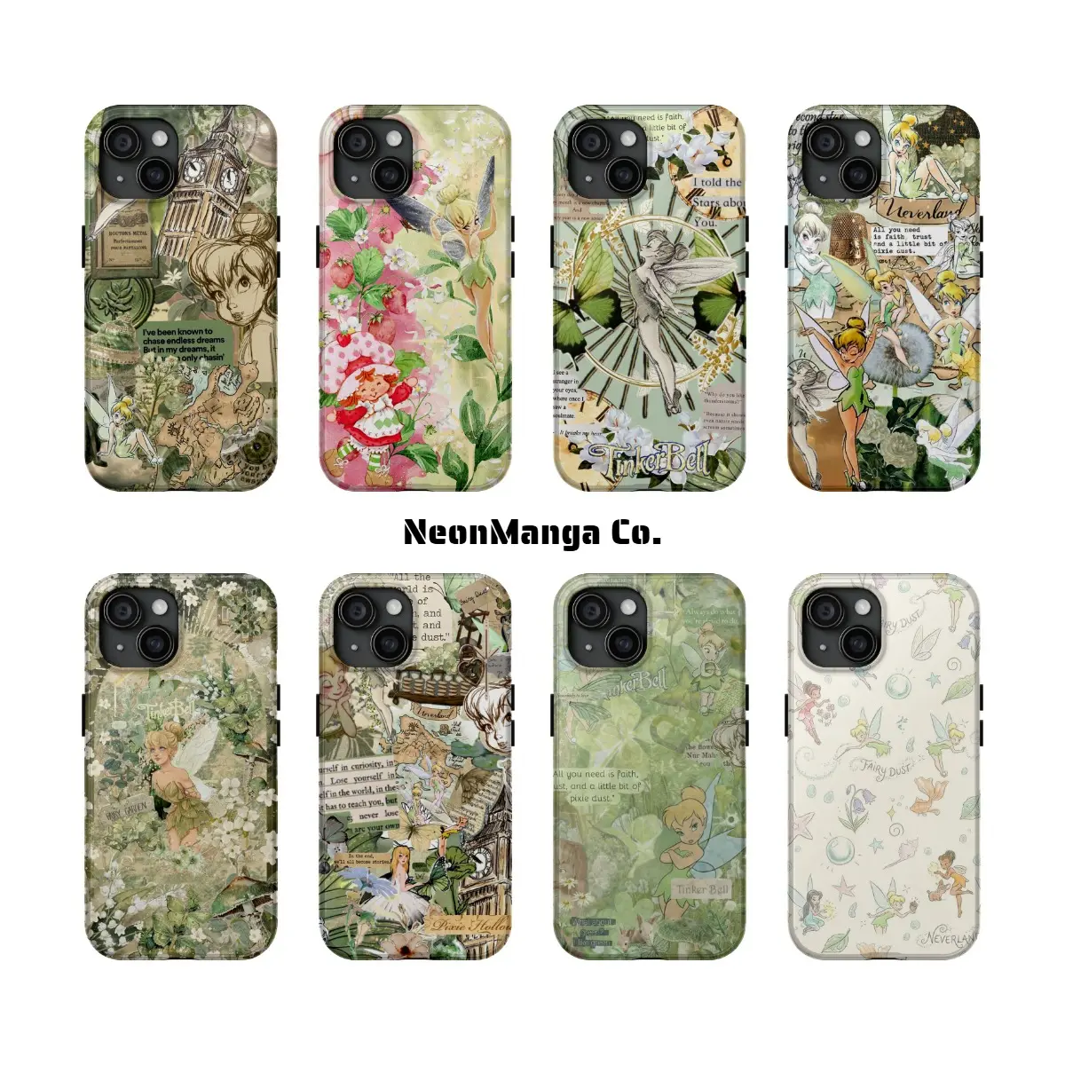 T-Tinker Bell  2-in-1 Phone Case, Shockproof Double Layer Protective Cover Perfect Holiday Gift Compatible with iPhone 11 12 13 14 15 16 17