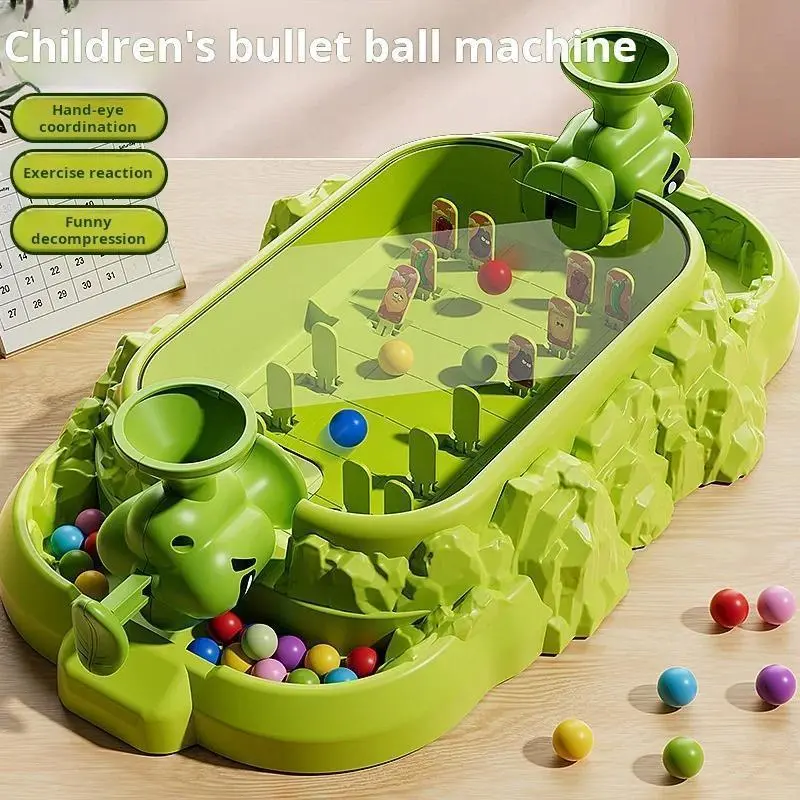 Kids Vegetable Pinball Machine - 2-Player Battle Game with Battle Mode, Teamwork Focus, Nitrosamine-Free Plastic & Zinc Alloy Toy, Memory Training & Observation, 12+ Years, Parent-Child Party Unique Gift Idea, 12 Years Above