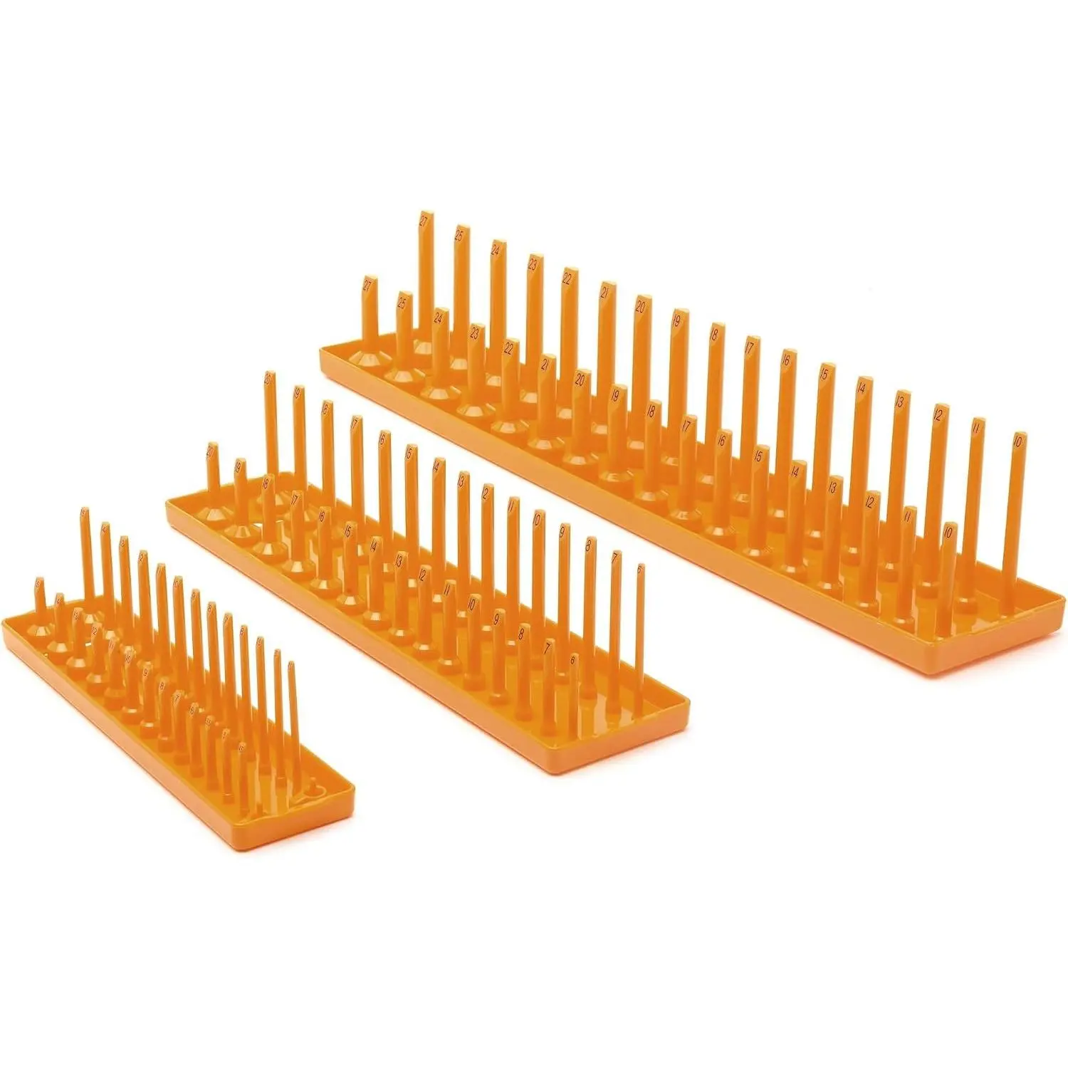 3 Pc. 1/4", 3/8" & 1/2" Drive Metric Socket Storage Tray Set - 83119
