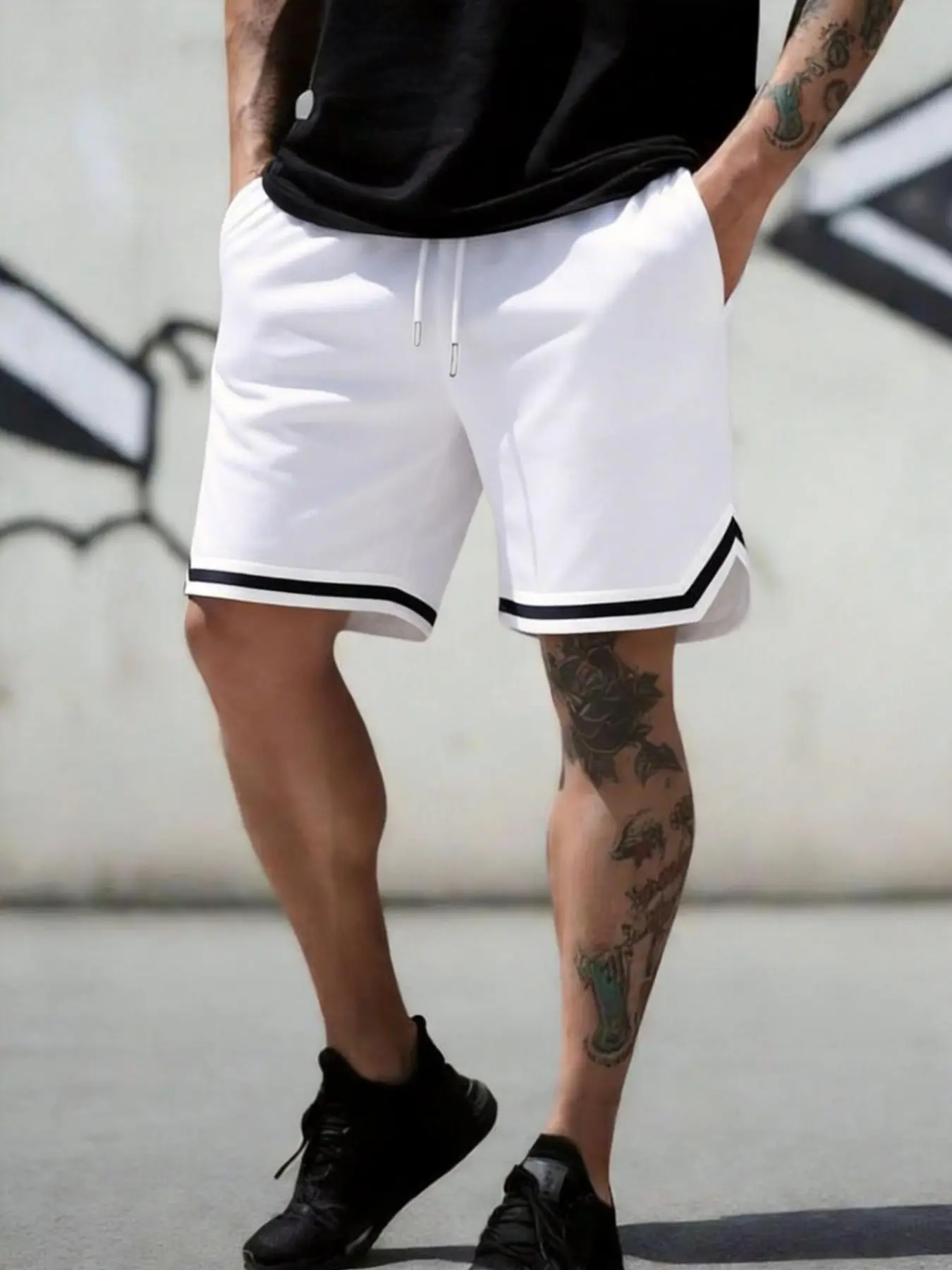 Men's Summer Lightweight Sports Basketball Shorts, Athletic Casual Shorts, Lightweight Workout Shorts, Casual Fashion Outdoor Simple Commute Short Pants, Comfortable and Stylish