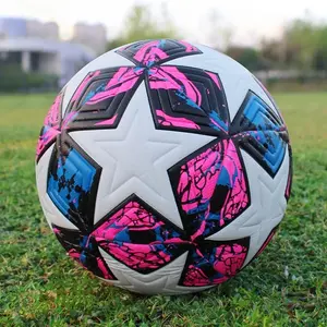 Standard Soccer Ball Professional Outdoors Sports Match Balls Training Seamless Football High Quality PU Material Size 5 Seamless Design Football
