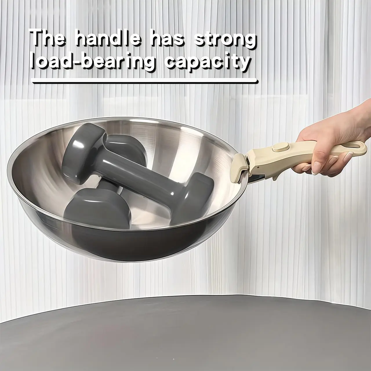 Detachable Cooking Utensil Handle, Non-Slip Grip, Ideal for Steaming and Baking, Prevents Steam Burns, Durable Design