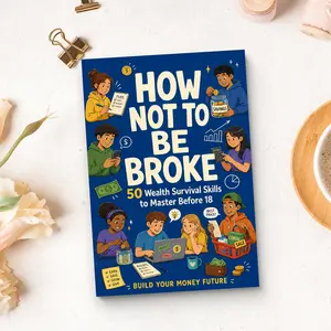 How Not to Be Broke: A Teen Money Guide with 50 Essential Skills for Budgeting, Saving, Smart Spending, and Building Financial Freedom Before 18