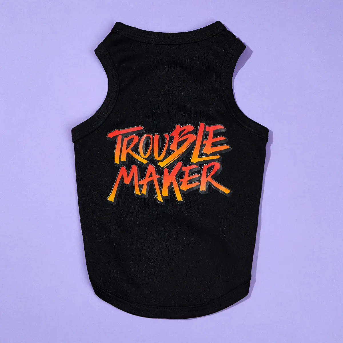 'trouble Maker' Pet Vest, Breathable Dog Clothes, Husky Clothes, Three Color Options, All-Season Pet Apparel, Comfortable and Stylish for Dogs & Cats