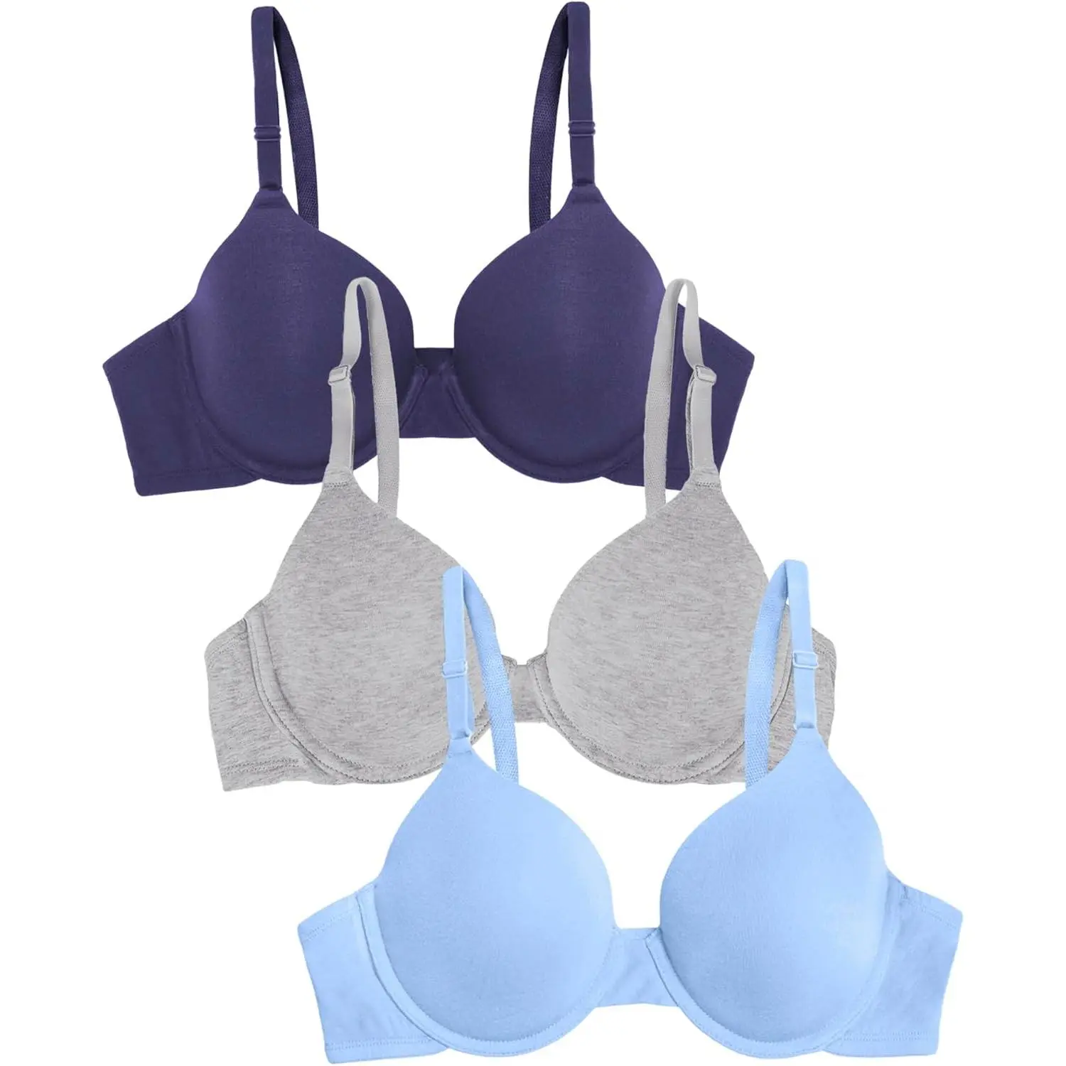 Women's Smooth Cotton T-Shirt Bra - Ultra-Soft, Flexible, and Invisible Under Tees