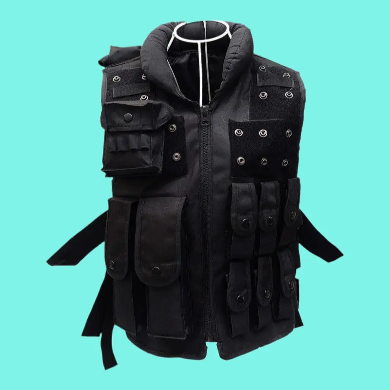 Adult Tactical Vest Combat Waistcoat Protective Gear For Real CS Field Battle Security Guard Training Activities
