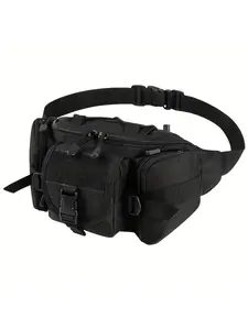 Men's Outdoor Waist Bag, Large Capacity Sports Waist Pack, Ideal for Cycling, Camping, Hiking, Hunting, Fishing, Multifunctional Crossbody Bag