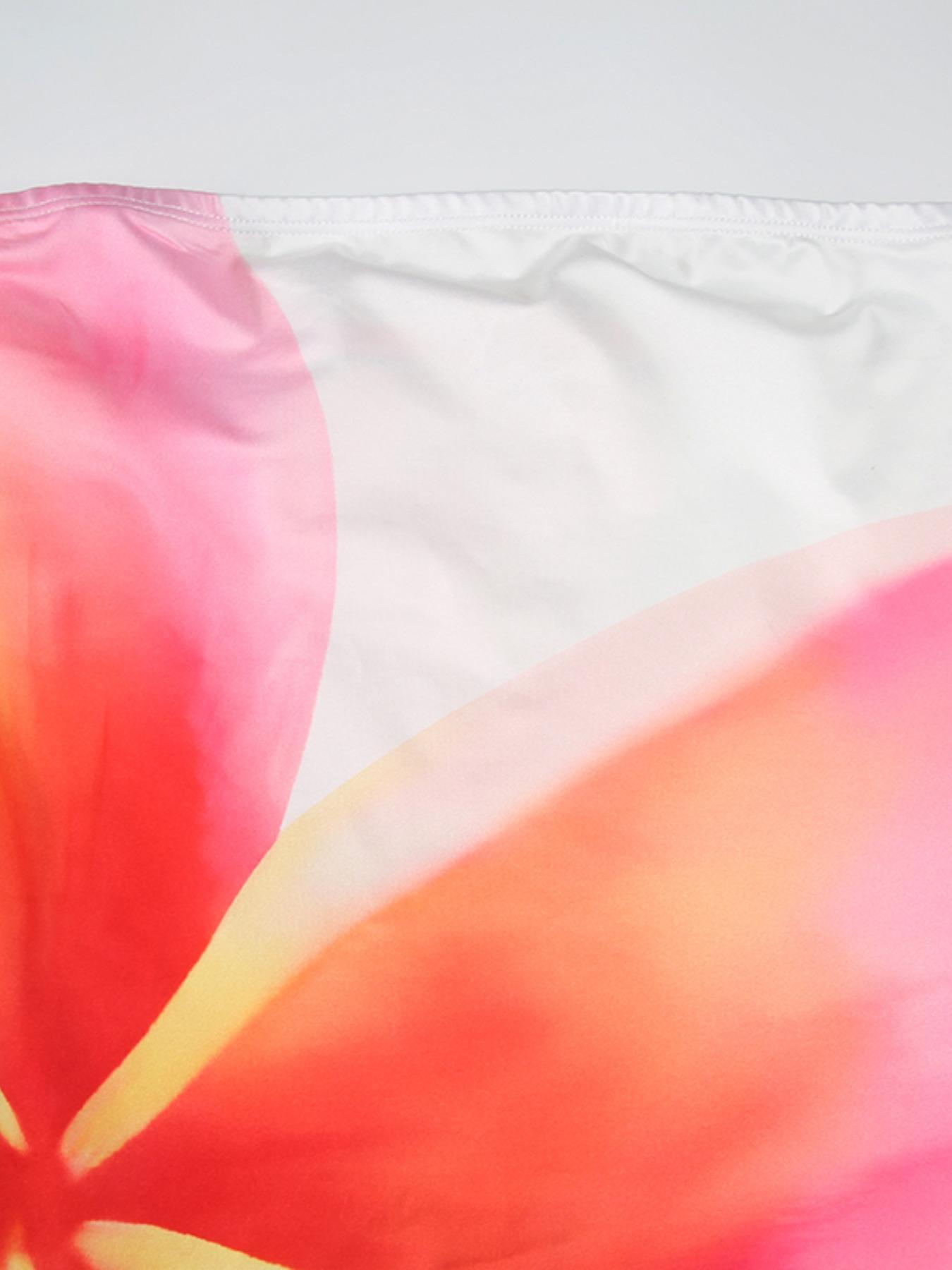 Women's Floral Print Tube Dress, Fashion Casual Strapless Sleeveless Short Dress for Holiday Vacation Daily Wear, Ladies Casual Bohemian Print Dresses for Summer