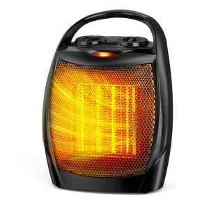 ZAFRO Space Heater, 1500W/700W Portable Electric Heaters with Thermostat, Overheat & Tip-Over Protection, Ceramic Heater with Heating & Fan Modes for Indoor Household or Office Use