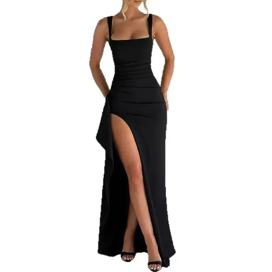 Backless Satin Evening Dress for Women – Sexy Open Back Maxi Gown, Elegant Summer Party & Formal Night Dress 2026