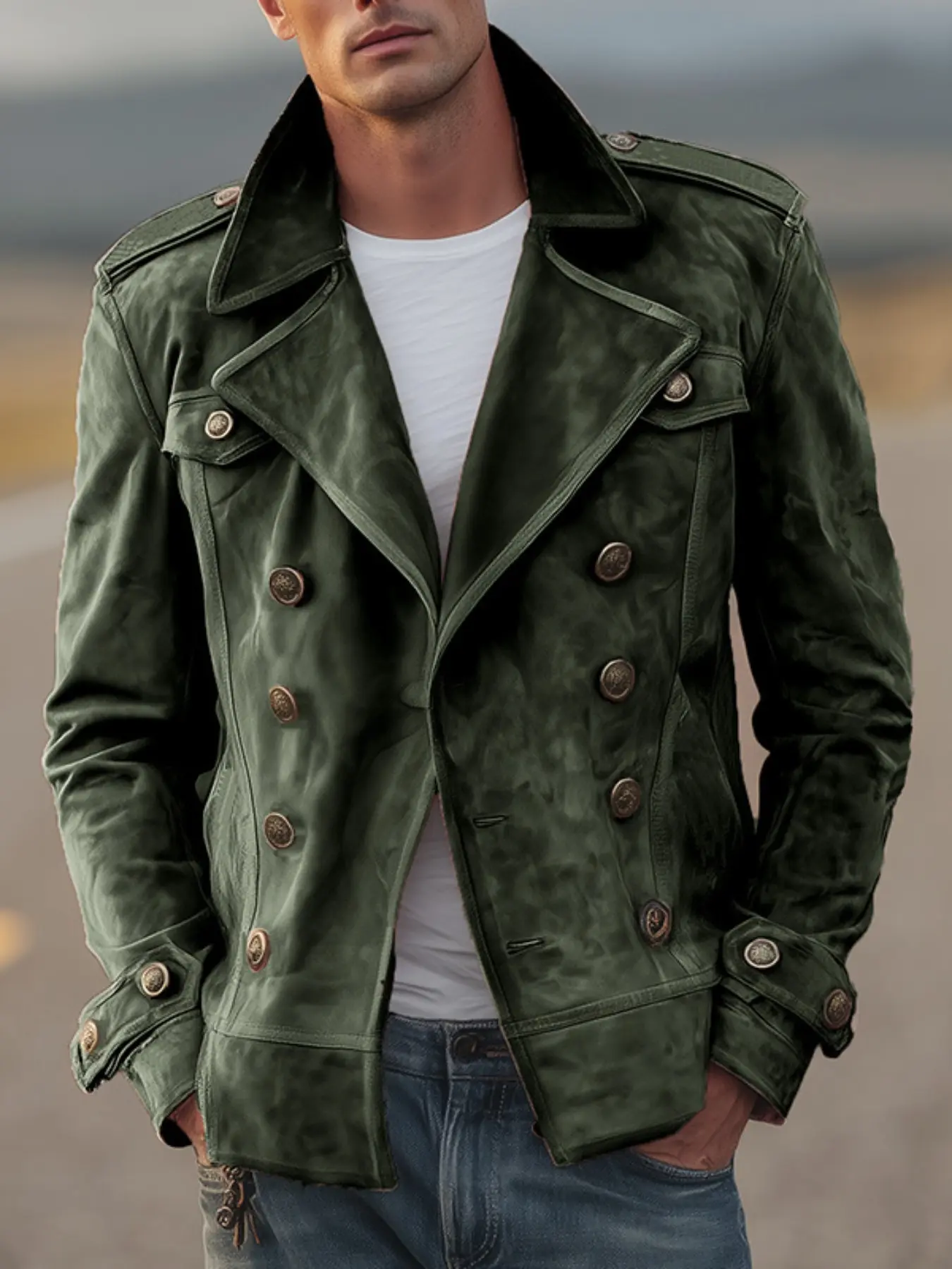 New European and American Classic Style Casual Solid Color Long Sleeve Jacket for Men, Unlined Plain Surface Blouse Shirt, Lightweight Design