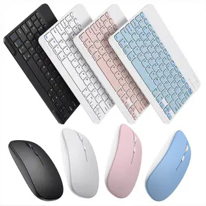 Bluetooth Keyboard & Wireless Mouse Combo Set – Universal Slim Portable Keyboard for iPad, iPhone, Tablet & Laptop, Rechargeable Silent Mouse, Perfect Back-to-School Gift for Students & Home Office