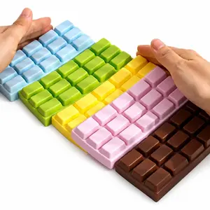 1pcs Simulation Chocolate Squishy Toy, Squishy Fidgets, Stress Relief Fidget Fun Squeeze Toy, Stress Relief Tool, Office Relaxation Gift, Small Decorative Item, Perfect for Unwinding, Stress Relief Gadgets, Kawaii Squishies, Cute Squishies